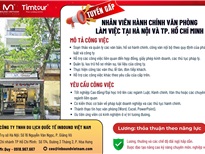 Tuyển dụng: Nhân viên hành chính văn phòng